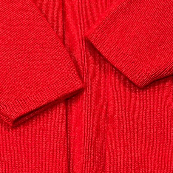 Alpacas Best Peruvian 100% Baby Alpaca Cardigan, Pockets, Red, L - Picture 4 of 6